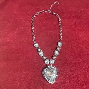 Costume Jewelry Big Heart Statement Necklace